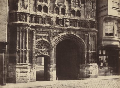 Porta di Christchurch, Canterbury, 1854, stampa 1857 (foto) da Benjamin Brecknell Turner