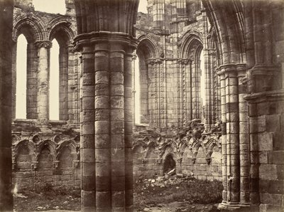 Abbazia di Whitby, Yorkshire, transetto nord da Benjamin Brecknell Turner