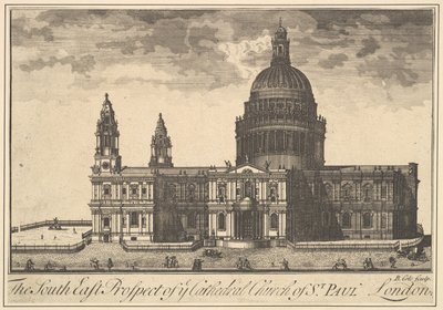 Prospetto Sud-Est della Cattedrale di St. Paul, Londra da Benjamin Cole