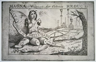 Magna Britannia: le sue colonie ridotte da Benjamin Franklin