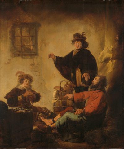 Giuseppe interpreta i sogni del panettiere e del coppiere (Genesi 40:1-19) da Benjamin Gerritsz Cuyp
