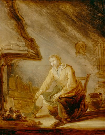 Donna davanti al fuoco da Benjamin Gerritsz Cuyp