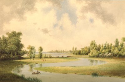 West River, New Haven, Connecticut, c.1854-60 da Benjamin H. Coe