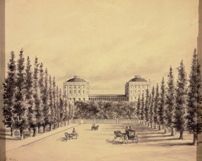 Campidoglio degli Stati Uniti da Pennsylvania Avenue, c.1814 da Benjamin Henry Latrobe
