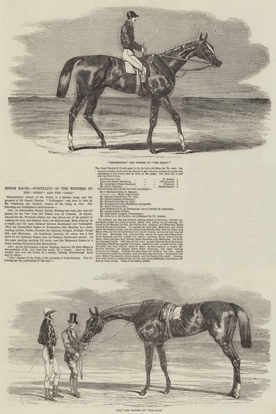 Corse di Epsom, ritratti dei vincitori del Derby e delle Oaks da Benjamin Herring