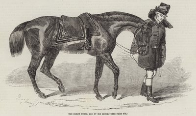 Il cavallo del duca, guidato dal suo stalliere da Benjamin Herring