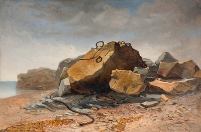 Scena di Spiaggia, Marazion, Cornovaglia, 1860 da Benjamin Johnson