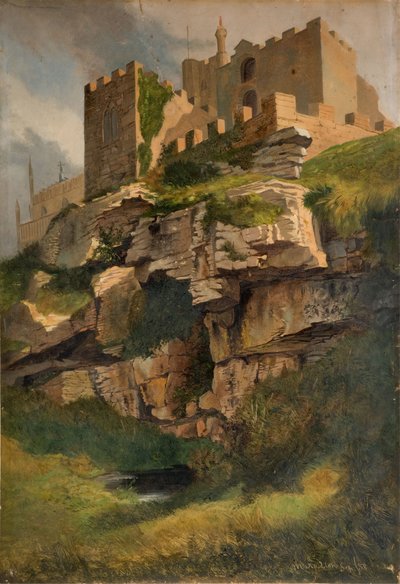 Scogliere a Marazion, Cornovaglia, 1858 da Benjamin Johnson