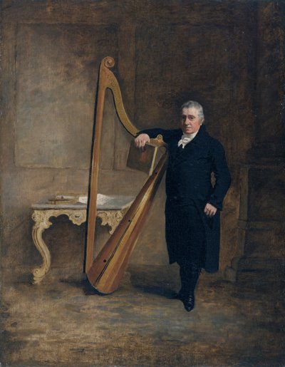 Arpista per la famiglia Corbet di Griffith Owen, c.1812 da Benjamin Marshall