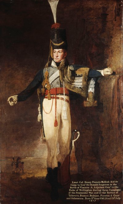 Ritratto del capitano, poi tenente colonnello, Henry Francis Mellish da Benjamin Marshall