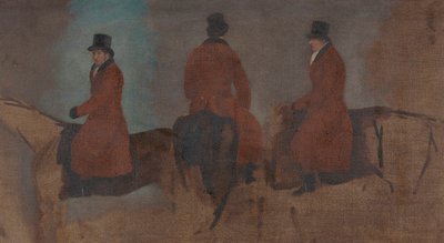 Studi di cavalieri nel campo di caccia da Benjamin Marshall