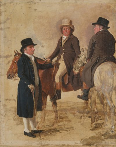 Tre degni del Turf a Newmarket, c.1804: John Hilton, giudice da Benjamin Marshall