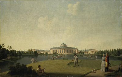 Veduta del Palazzo Tauride dal giardino da Benjamin Paterssen
