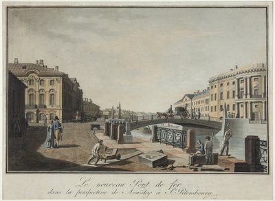 Veduta del Ponte Verde a San Pietroburgo da Benjamin Patersson