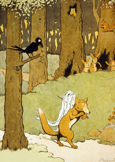 Renard e le anguille, illustrazione da 