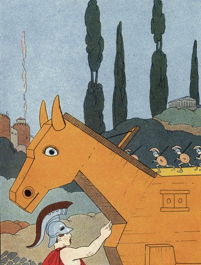 Il cavallo di Troia da Benjamin Rabier