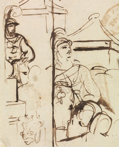 Studio compositivo di soldati da Benjamin Robert Haydon