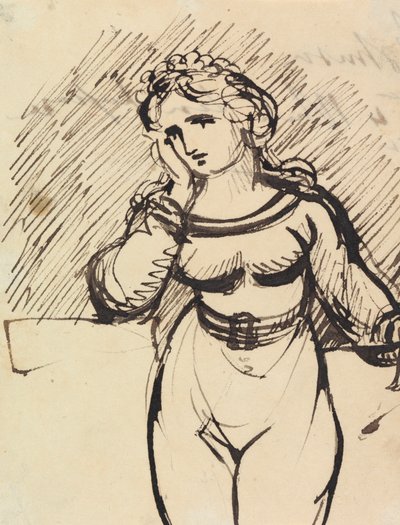 Studio di figura di una donna da Benjamin Robert Haydon