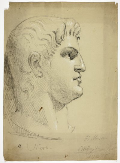 Testa di Nerone nel British Museum da Benjamin Robert Haydon