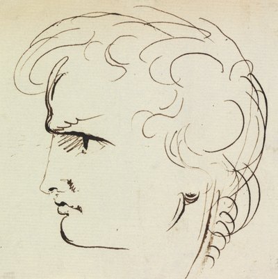 Studio di Ritratto di un Giovane da Benjamin Robert Haydon
