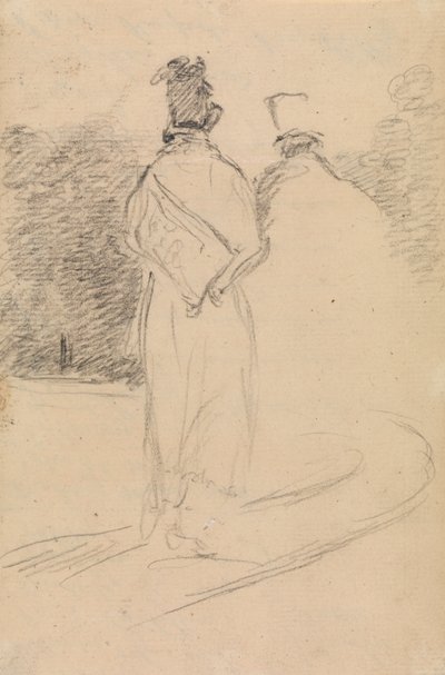 Studio di un uomo che cammina visto da dietro da Benjamin Robert Haydon