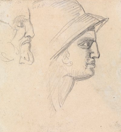 Studio di teste maschili da Benjamin Robert Haydon