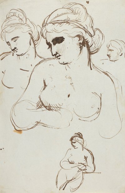 Studio di nudo femminile da Benjamin Robert Haydon