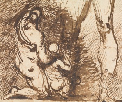 Studio di due figure e due gambe da Benjamin Robert Haydon