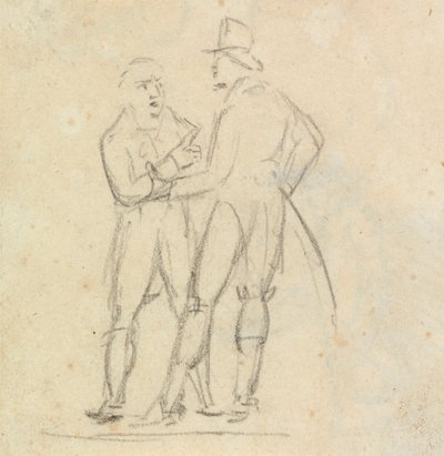 Studio di due uomini in piedi, in conversazione da Benjamin Robert Haydon