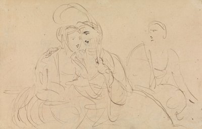 Studio di donne che parlano da Benjamin Robert Haydon