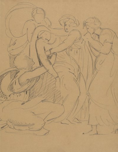 Studio di una scena drammatica da Benjamin Robert Haydon
