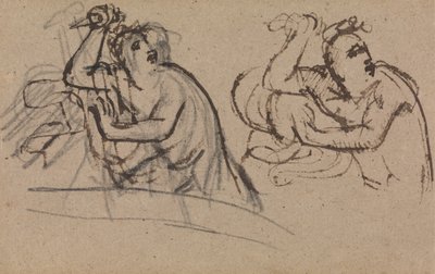 Studio di una Figura, che Tiene un Pugnale da Benjamin Robert Haydon
