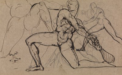 Studio di un nudo maschile da Benjamin Robert Haydon