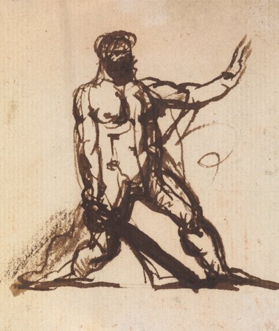 Studio di un Maschio Nudo da Benjamin Robert Haydon
