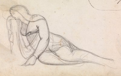 Studio di una donna in parziale reclinazione da Benjamin Robert Haydon