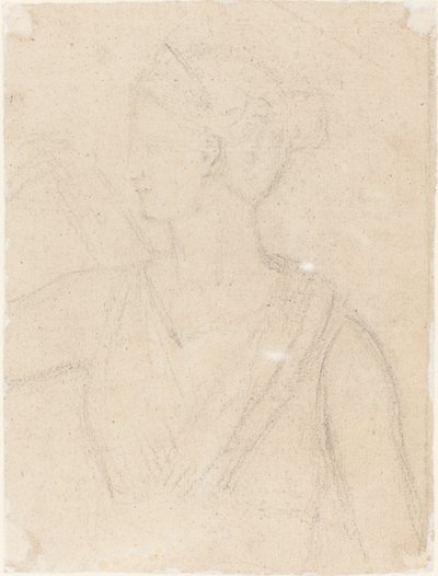 Studio della statua di Diana in Vaticano (verso) da Benjamin Robert Haydon