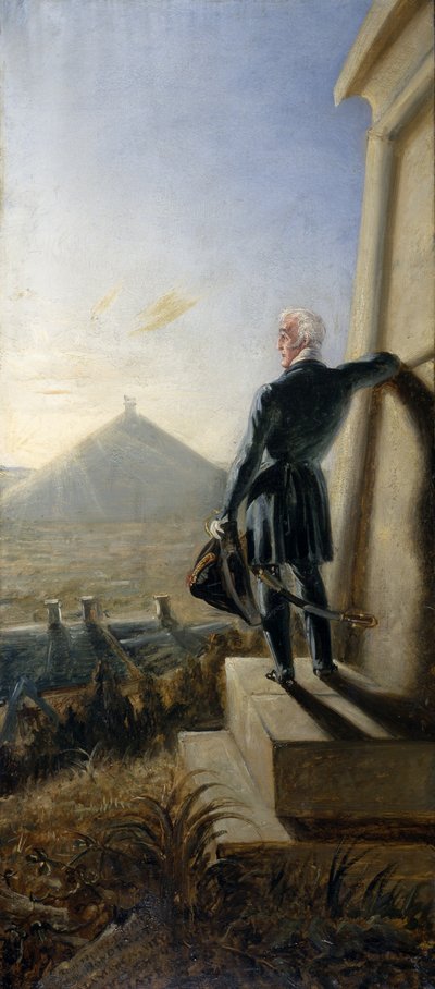 Il duca di Wellington che riflette sul campo di Waterloo, c.1844 da Benjamin Robert Haydon
