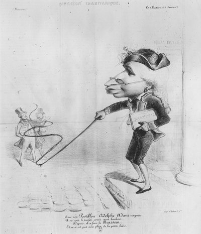 Caricatura di Adolphe Adam (1803-56), da Pantheon Charivarique da Benjamin Roubaud