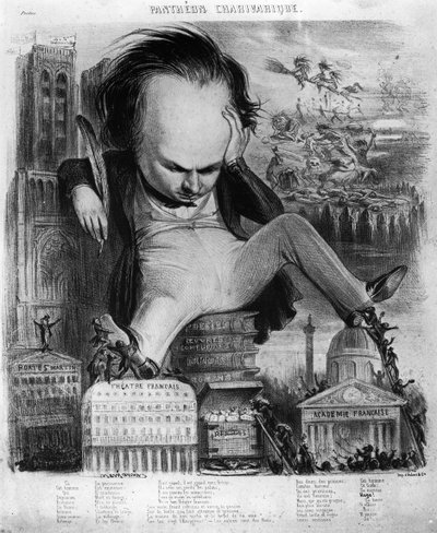Caricatura di Victor Hugo (1802-85) da 