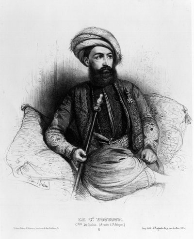 Giuseppe Vantini (o Vaniti), noto come Yusuf o Yousouf (1809-1866), comandante degli Spahis (Esercito Africano) da Benjamin Roubaud