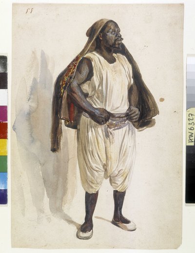 Orientalisti: rappresentazione di un Biskry, portatore ad Algeri da Benjamin Roubaud