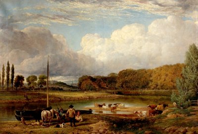 Veduta di Wilford, Nottingham, c.1830 da Benjamin Shipman
