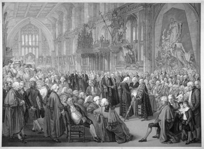 Interno della Guildhall, Città di Londra da Benjamin Smith