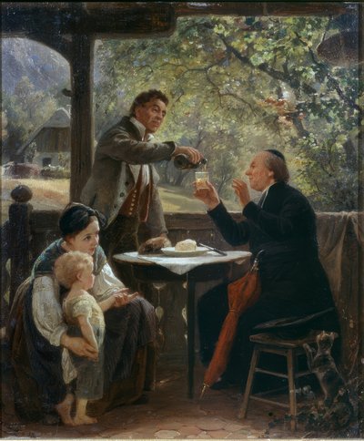 La visita del pastore da Benjamin Vautier