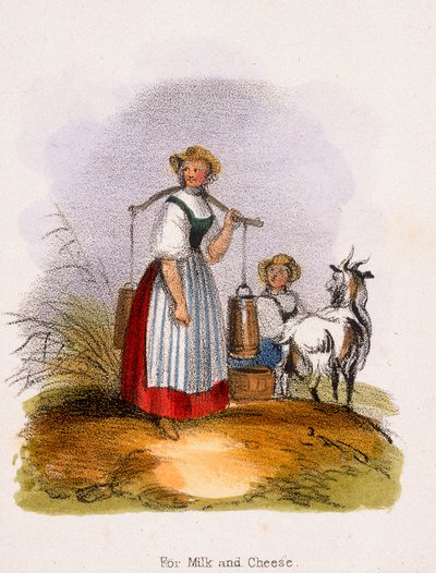 Per latte e formaggio, c1845 da Benjamin Waterhouse Hawkins