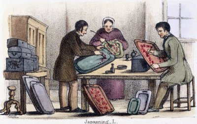 Laccatura, da La cocciniglia e gli insetti della lacca in Illustrazioni grafiche di animali - Mostrando la loro utilità per l