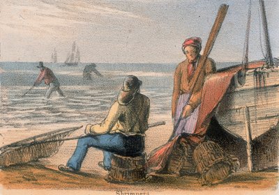 Pescatori di gamberi da Benjamin Waterhouse Hawkins