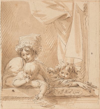 Una Madre e Due Bambini da Benjamin West