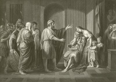 Esilio di Cleombroto da Benjamin West