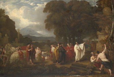 Cicerone scopre la tomba di Archimede, 1804 da Benjamin West
